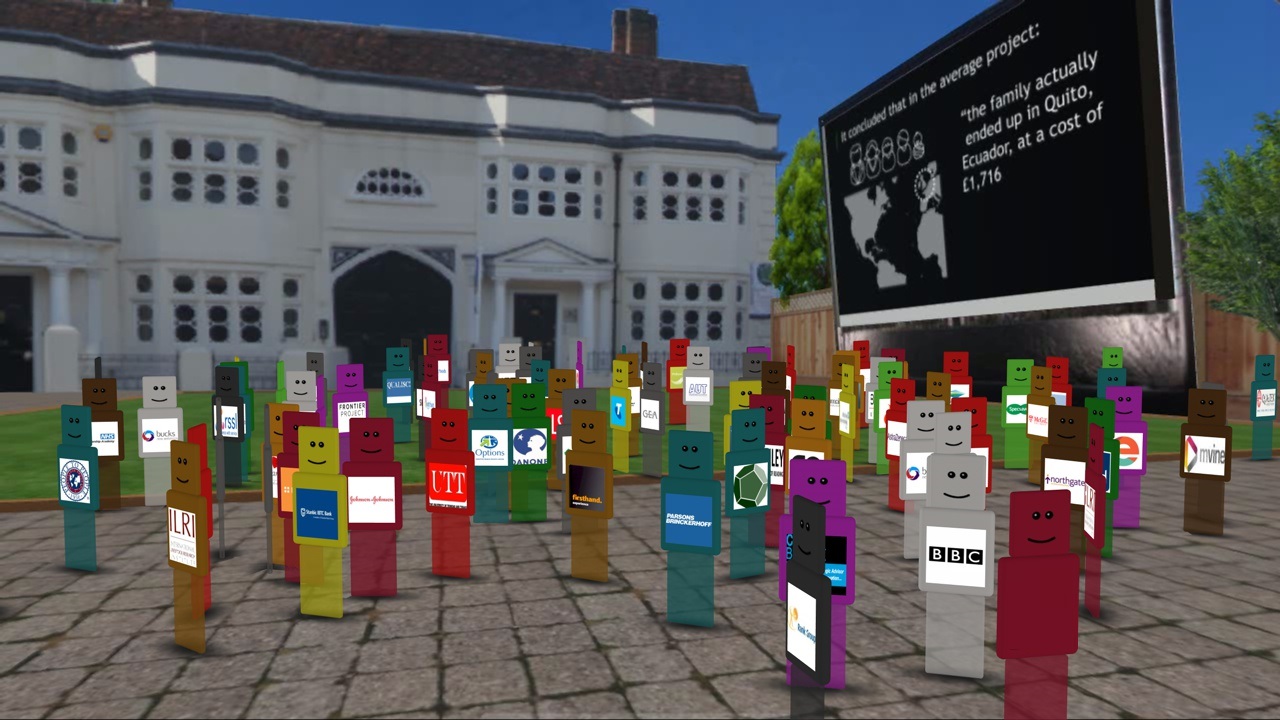 crowd-of-qubot-avatars-on-qube-in-th-new-world-cafe-logofree